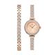 Accurist Ladies Rose Gold Stone Set 2 Piece Watch Gift Set  - Rose Gold