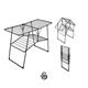 Swan Stealth Easy-Close Outdoor & Indoor Clothes Airer with 25m of Drying space, 20kg Weight Capacity, Anti-Slip Coating and Feet, Easy Storage - Clothes Airer