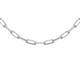 Faith & Brown Italian Crafted Paperclip Chain in Sterling Silver 18" - Sterling Silver