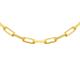 Faith & Brown Italian Crafted Paperclip Chain in Sterling Silver 18" - 18K Gold Plated