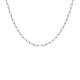 Faith & Brown Italian Crafted Paperclip Chain in Sterling Silver 18" - 652675