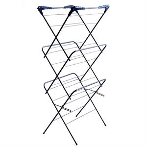 OurHouse 3-Tier Clothes Airer with 16.5m Drying Space, Foldable Indoor Laundry Dryer Easy Storage, Perfect for Large Loads - 652746