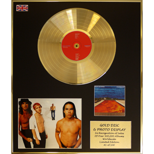 Red Hot Chilli Peppers - 'Californication' 24 X 20" Framed Gold Disc & Photo Display Ltd Edition of 100 - 654601
