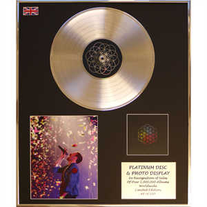 Coldplay - 'A Kind of Dreams' 24 x 20" Framed Platinum Disc & Photo Display Ltd Edition of 100 - 658647