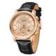 Gamages Of London Ltd Ed Premier Mecha Quartz Watch with Leather Strap - Rose