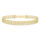 Faith & Brown Italian Crafted 9k Gold Bi-Layer Curb Bracelet 7.5" - 661574