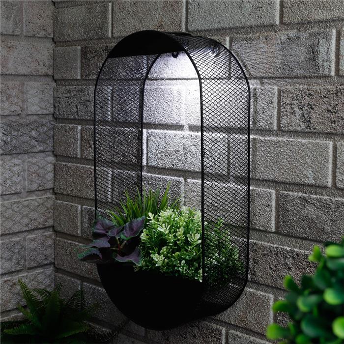 Gardenwize Oval Solar Wall Planter - 668638