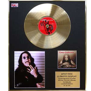 Ozzy Osbourne - 'The Essential Ozzy' 24 X 20" Framed Gold Disc & Photo Display Ltd Edition of 100 - 670630