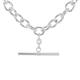 Faith & Brown Italian Crafted Sterling Silver Albert Large Belcher Necklace 18" - 18" Belcher Necklace