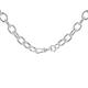 Faith & Brown Italian Crafted Sterling Silver Albert Large Belcher Necklace 18" - 680375