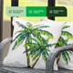Gardenwize LED Light Up Cushion Covers - Set of 2 - Palm