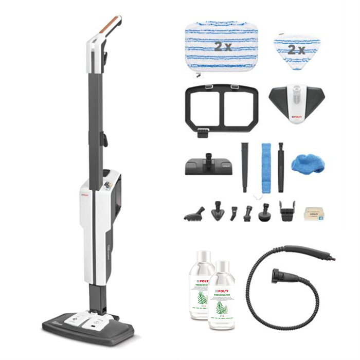 Polti Vaporetto SV660 Steam Mop with Portable Steam Cleaner & 19 Accessories with Complimentary Frescavapor Deodoriser - 687015