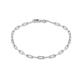 Faith & Brown Italian Crafted Paper Clip Bracelet - 7.5" Sterling Silver - Silver