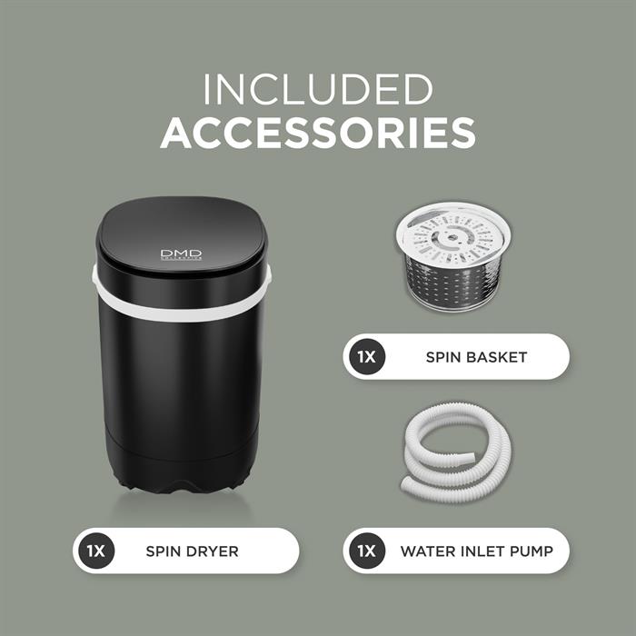 DMD 2-in-1 Portable Washing Machine & Spin Dryer - 697564