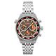 Cadola Gents Intercontinental Chronograph Watch with Stainless Steel Bracelet - Terra