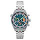 Cadola Gents Intercontinental Chronograph Watch with Stainless Steel Bracelet - Nitrol Blue