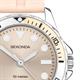 Seksy Ladies Stone Set Watch with Silicone Strap - Peach