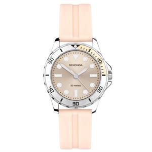 Seksy Ladies Stone Set Watch with Silicone Strap - 700805