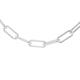 Faith & Brown Italian Crafted Paperclip Chain in Sterling Silver 32" - Necklace