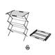 Swan Stealth Ultra-Compact 3 Tier Concertina Airer with 10m of Drying space, Multiple Heights, Foldable Design, 15kg Weight Capacity - Clothes Airer
