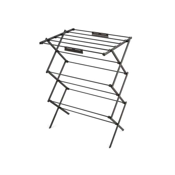 Swan Stealth Ultra-Compact 3 Tier Concertina Airer with 10m of Drying space, Multiple Heights, Foldable Design, 15kg Weight Capacity - 705528