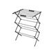 Swan Stealth Ultra-Compact 3 Tier Concertina Airer with 10m of Drying space, Multiple Heights, Foldable Design, 15kg Weight Capacity - 705528