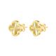 Faith & Brown 9k Gold 'Luce' Clover Stud Earrings  - Clover Earrings