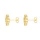 Faith & Brown 9k Gold 'Luce' Clover Stud Earrings  - 714588