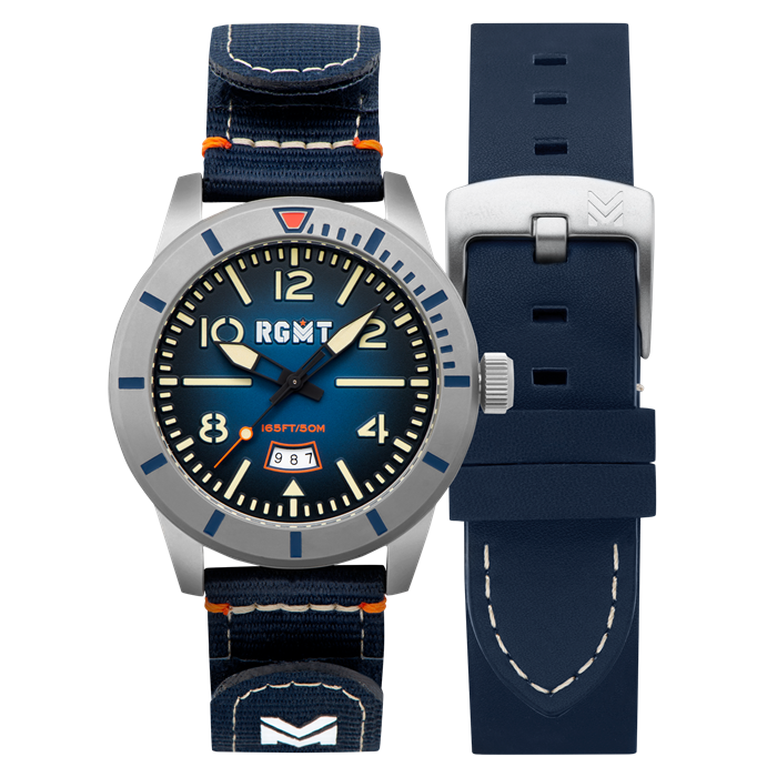 RGMT  Gents Watch with Leather Strap and Complimentary Gift - 721663
