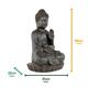 Gardenwize Meditating Buddah Solar Water Feature - 725577