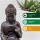 Gardenwize Meditating Buddah Solar Water Feature - 725577