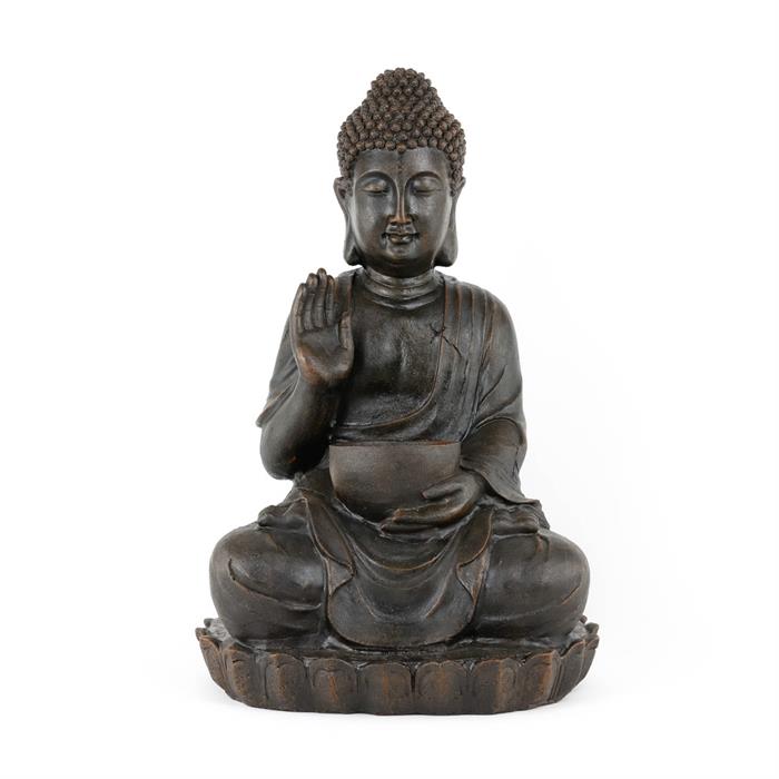 Gardenwize Meditating Buddah Solar Water Feature - 725577