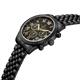 Samuel Joseph Ltd Ed Speed Exquisite Automatic Watch with Stainless Steel Bracelet - Black