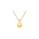  9K Yellow Gold Teardrop Necklace 17-18" - Teardrop Necklace