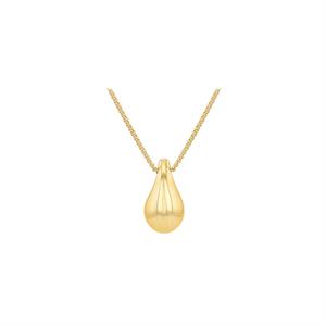  9K Yellow Gold Teardrop Necklace 17-18" - 741057