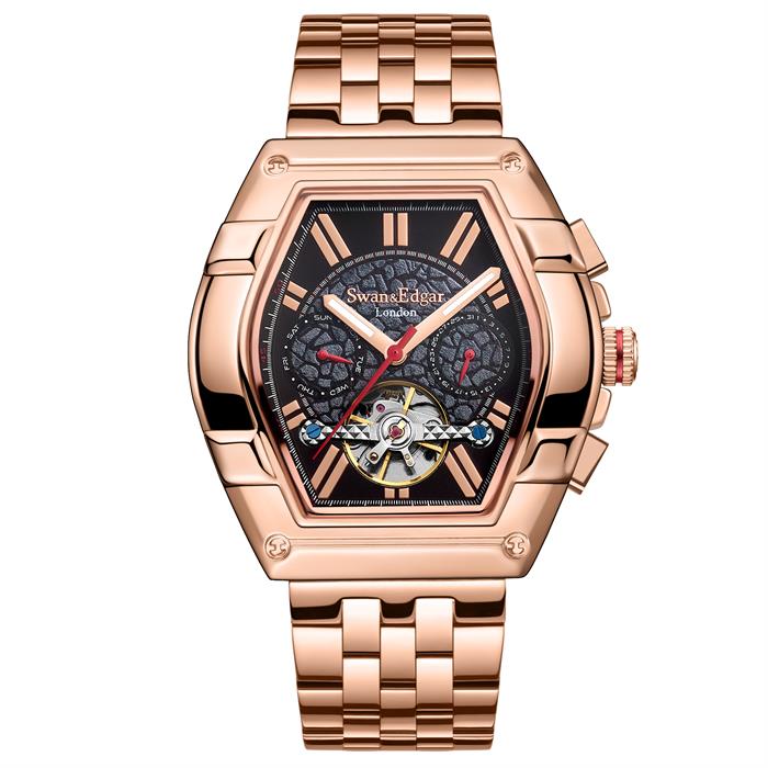 Swan & Edgar Ltd Ed Knight Automatic Watch with Stainless Steel Bracelet - 755431