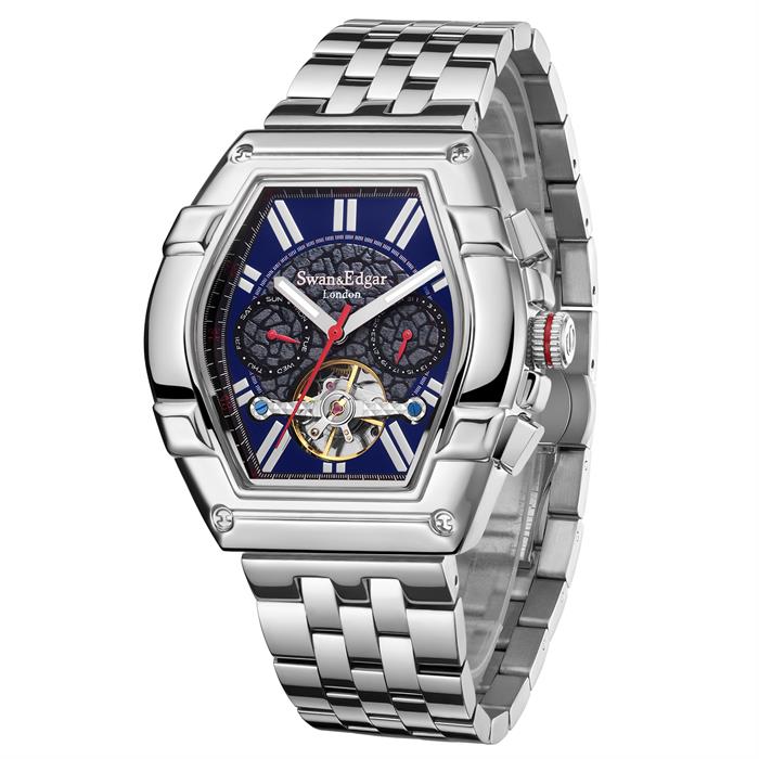 Swan & Edgar Ltd Ed Knight Automatic Watch with Stainless Steel Bracelet - 755431