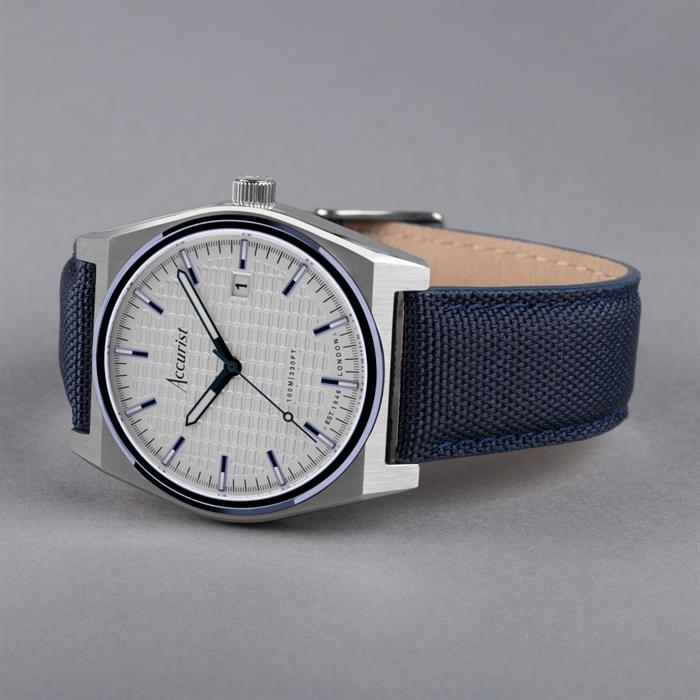 Accurist Gents Classic Watch with Canvas Strap - 756250