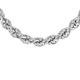 Faith & Brown Italian Crafted 4.2mm Rope Necklace in Sterling Silver - 18" Necklace