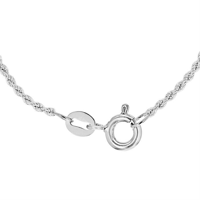 Faith & Brown Italian Crafted 4.2mm Rope Necklace in Sterling Silver - 764106
