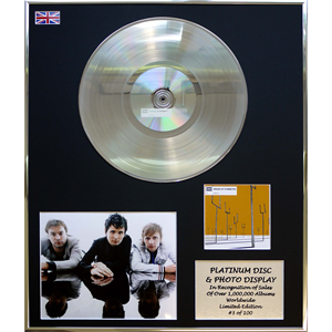 Muse - 'Origin of Symmetry' 24 X 20" Framed Platinum Disc & Photo Display Ltd Edition of 100 - 764565