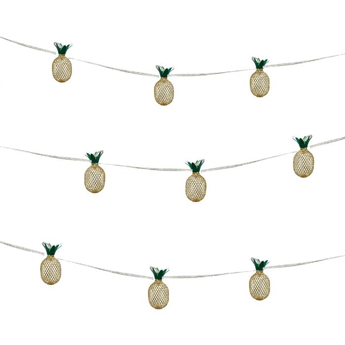 Gardenwize Solar Pineapple Lantern String Lights 2m - Twin Pack (4m in Total) - 775934