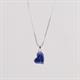 Faith & Brown Betel Natural Gemstone Pendant & Chain Necklace in Sterling Silver (16" + 2”) - Lapis Lazuli