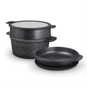 Tower Precision Multi-Functional Casserole Set with Steamer Insert 24cm - 780511