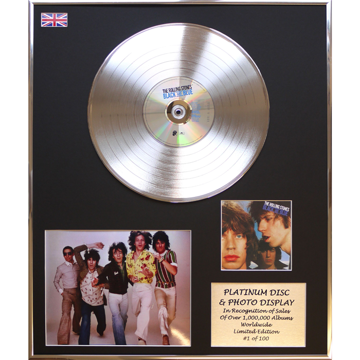 Rolling Stones - 'Black & Blue' 24x20" Framed Disc & Photo Display Ltd Edition of 100 - 788670