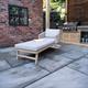 ROMA Sunlounger with Left/Right Pullout Side Table - Sun Lounger