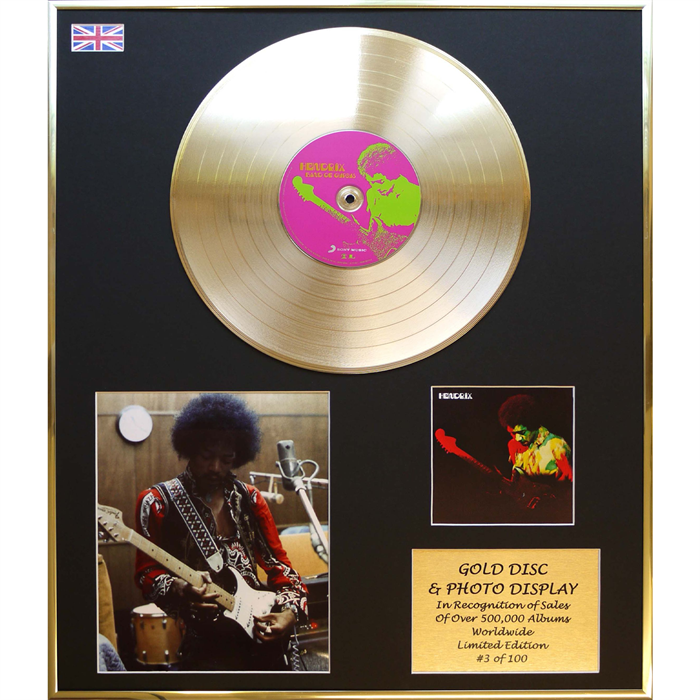 Jimi Hendrix - 'Band of Gypsies' 24x20" Framed Gold Disc & Photo Display Ltd Edition of 100 - 792613