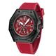 Swan & Edgar Ltd Ed Fortress Automatic Watch with Silicone Strap - Red