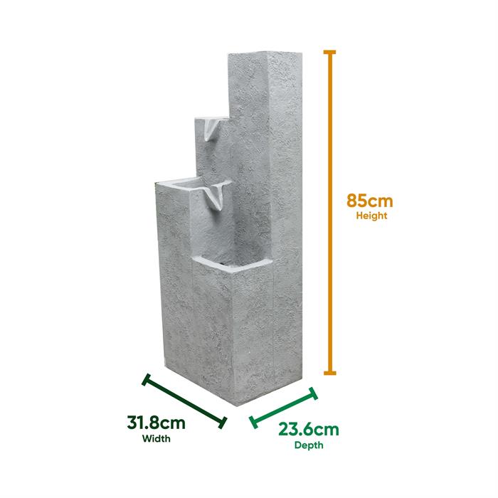 Gardenwize Cubic Falls Solar Water Feature - 802283