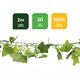Gardenwize Solar Ivy Outdoor String Lights 2m - Twin Pack (4m in Total) - 813439